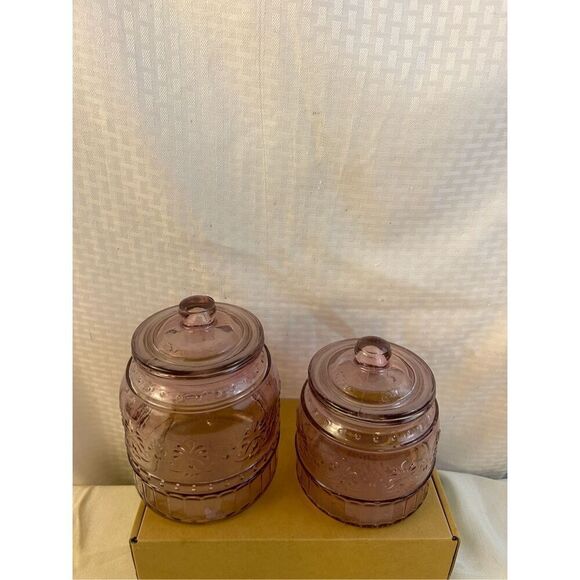 2 Pioneer Woman Rose Canisters Cottage Core Country Kitchen set - Picture 2 of 9
